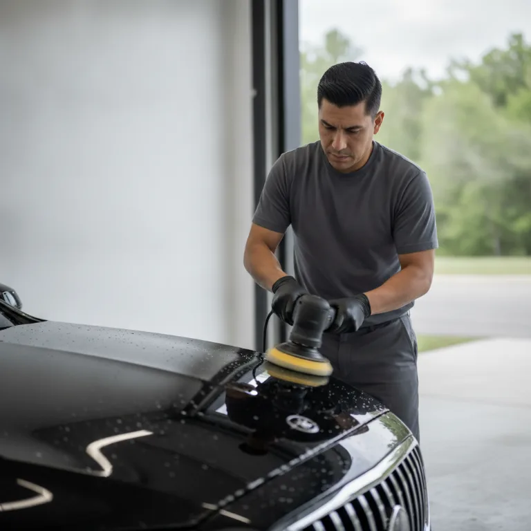 Detalhe Automóvel serviço em Cubatao